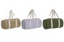 DKD Home Decor Bolso de Algodón y EVA para Viaje Surtido de 3 Unidades