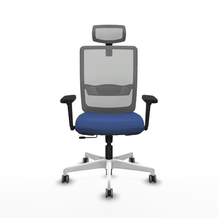 PIQUERAS Y CRESPO Silla de oficina Haches con mecanismo Sincro/Traslack Azul marino y Gris PIQUERAS Y CRESPO Silla de oficina Haches con mecanismo Sincro/Traslack Azul marino y Gris