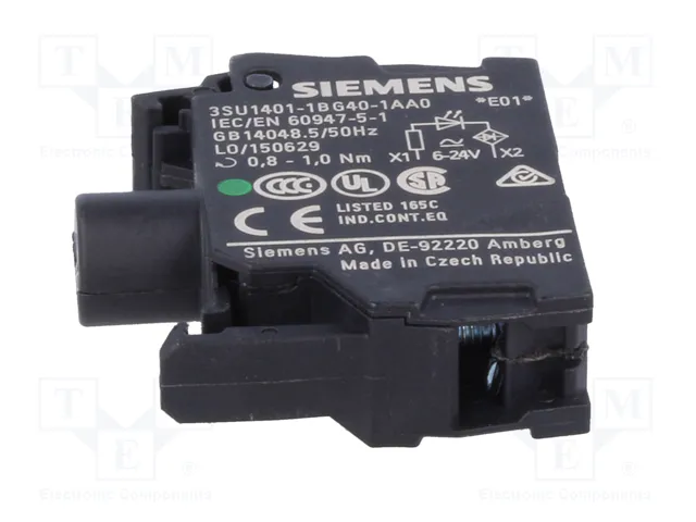 SIEMENS Elemento Iluminador LED Verde 22mm SIEMENS Elemento Iluminador LED Verde 22mm