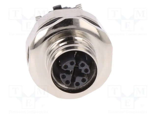 HARTING Conector M12 Hembra 8 Pines SMT PoE Cat 6a