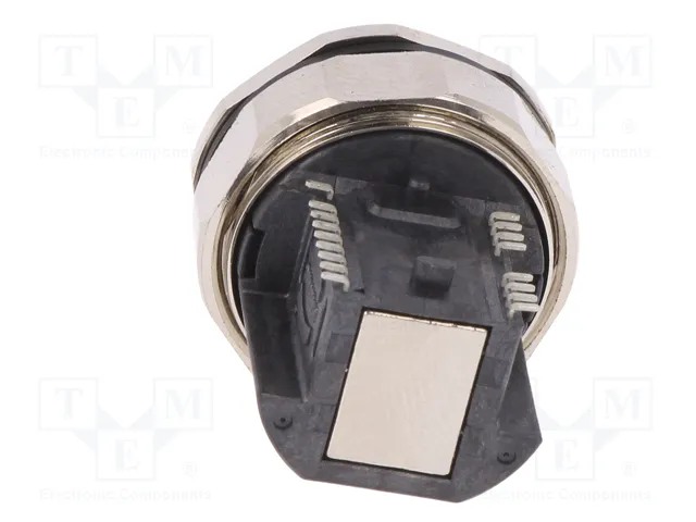 HARTING Conector M12 Hembra 8 Pines SMT PoE Cat 6a