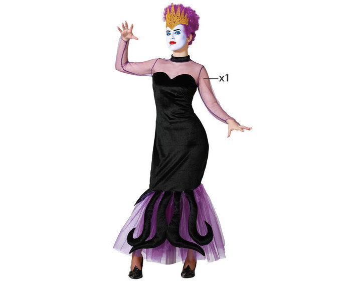 Atosa Disfraz Malvada Vestido Violeta para Mujer Adulta Atosa Disfraz Malvada Vestido Violeta para Mujer Adulta