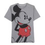 Camiseta Corta Single Jersey Punto Mickey Gris Oscuro XXL