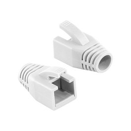 LogiLink Pack de 50 Protectores de Conector RJ45 de 8mm, Blanco