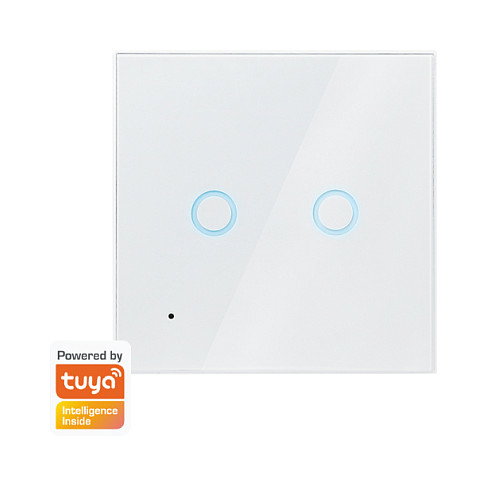 LogiLink SH0112 Interruptor Inteligente WiFi de 2 vías, Blanco