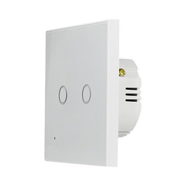 LogiLink Interruptor Inteligente WiFi Smart EU de 2 canales, compatible con Tuya