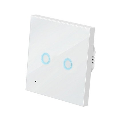 LogiLink SH0112 Interruptor Inteligente WiFi de 2 vías, Blanco