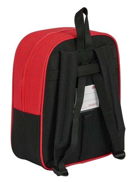 Mochila Escolar Sevilla Fútbol Club Negro Rojo 22 x 27 x 10 cm