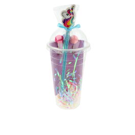 Inca Bote Papelería Lote 16 Piezas Vuelta al Cole con Gomas, Pegatinas, Cuaderno y Clips