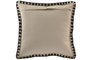 DKD Home Decor Cojin India lino 2c25 Tradicional Natural Negro 45 x 45 cm (2 Unidades)