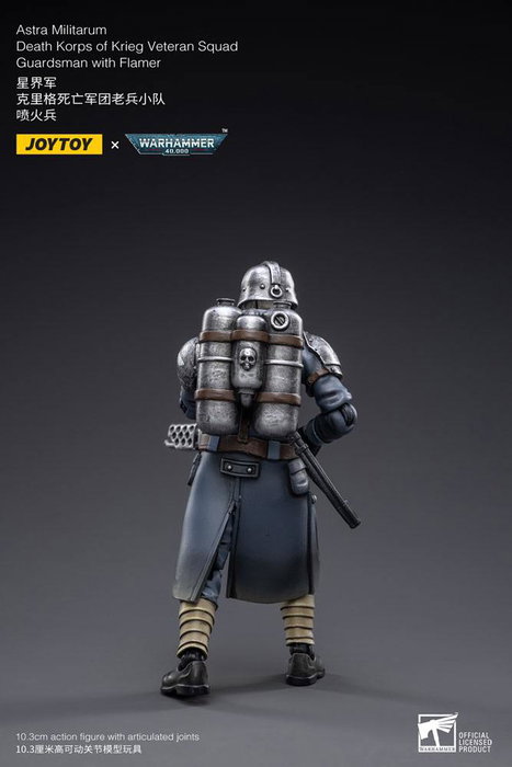 Joy Toy (CN) Warhammer 40k Death Korps of Krieg Veteran Squad Guardsman with Flamer 1/18
