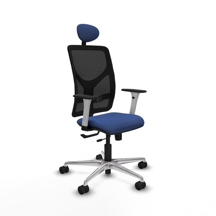 PIQUERAS Y CRESPO Silla de oficina Motilla Azul marino/Negro con mecanismo Sincro/Traslack PIQUERAS Y CRESPO Silla de oficina Motilla Azul marino/Negro con mecanismo Sincro/Traslack