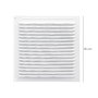 WOLFPACK LINEA PROFESIONAL Rejilla de Ventilación de Aluminio con Mosquitera 200 x 200 mm Blanco