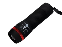 Q-connect Linterna KF18749 con Zoom de 1W y 3 Pilas AAA