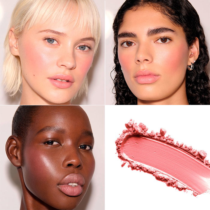 Rimmel London Hybrid Glow Multistick #230 Nude Beats - Multistick para Ojos, Labios y Mejillas con Jojoba