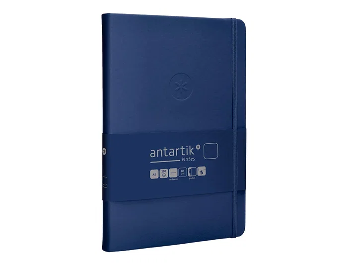 Antartik Cuaderno Notes Tapa Dura A5 Hojas Lisas Azul Marino 100 Hojas 80gr Fsc