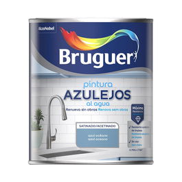 Bruguer Pintura Azulejos al Agua Azul Océano Satinado 750 ml