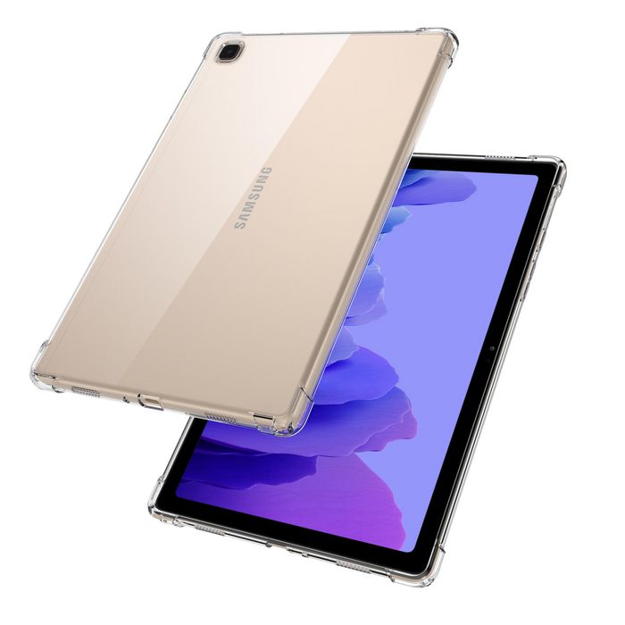 eSTUFF Funda ORLANDO para Galaxy Tab S5e - Transparente, Suave TPU Flexible, Esquinas Reforzadas, Protección Total