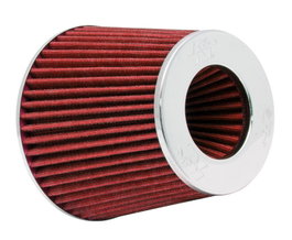 K&N Filtro de Aire Universal Clamp-On KNRG-1001RD, 6" OD, 5" Alto, con Tapa Invertida