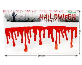 Pegatina Sangre Gotas 30x11 cm Decoración Halloween