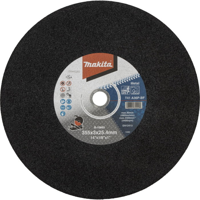 Makita Disco de Corte 355mm - Pack de 5 unidades Makita Disco de Corte 355mm - Pack de 5 unidades
