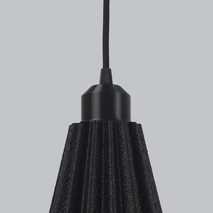 Lindor Lámpara Colgante Negro/Florón Negro/Cable Negro Casquillo E27 Ajustable Diseño Moderno Ecológico Lindor Lámpara Colgante Negro/Florón Negro/Cable Negro Casquillo E27 Ajustable Diseño Moderno Ecológico
