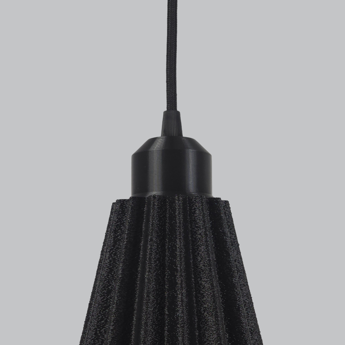 Lindor Lámpara Colgante Techo Lindor Negro Florón Negro Cable Negro E27 LED Lindor Lámpara Colgante Techo Lindor Negro Florón Negro Cable Negro E27 LED
