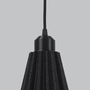 Lindor Lámpara Colgante Techo Lindor Negro Florón Negro Cable Negro E27 LED