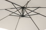 DKD Home Decor Parasol de Jardín y Terraza Marfil 350 x 250 x 300 cm Giratorio 360 UV 50+ Acero y Poliéster