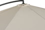 DKD Home Decor Parasol de Jardín y Terraza Marfil 350 x 250 x 300 cm Giratorio 360 UV 50+ Acero y Poliéster