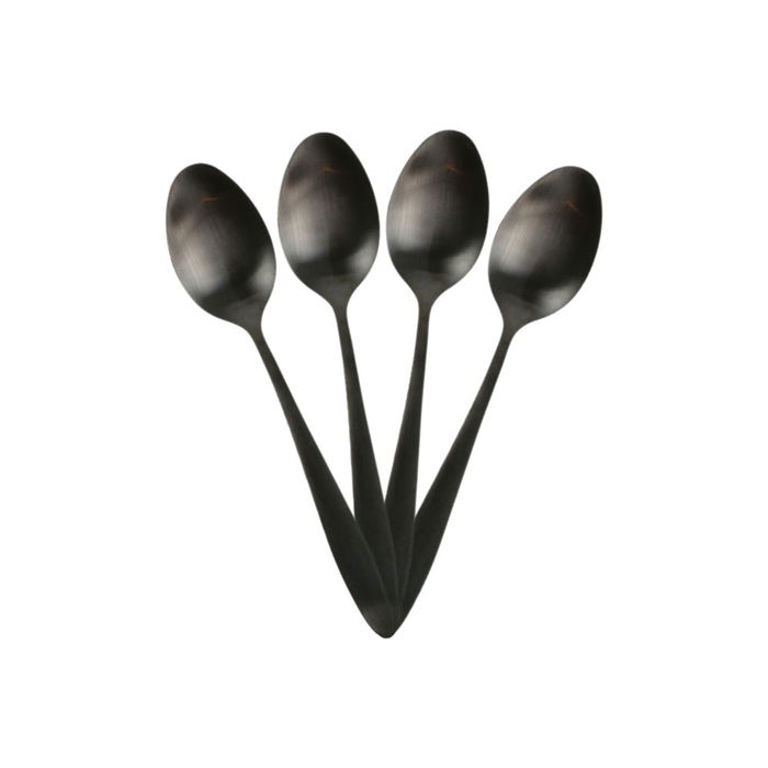 Home Deco Factory Cubertería 16 Piezas Negra Colección Lounge Acero Inoxidable