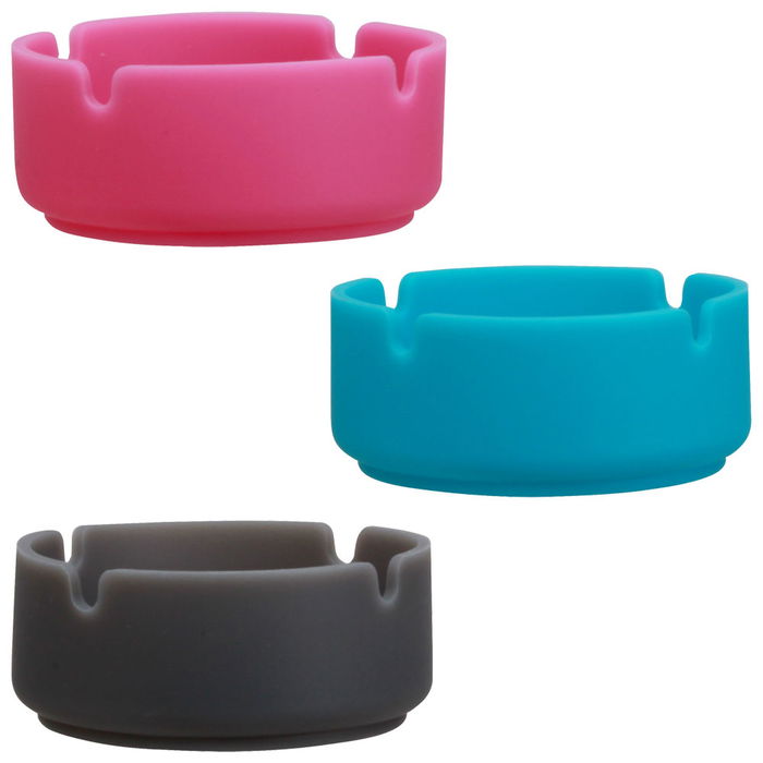 Party Time Cenicero de Silicona Fosforescente para Fiestas Brilla en la Oscuridad d.8 cm