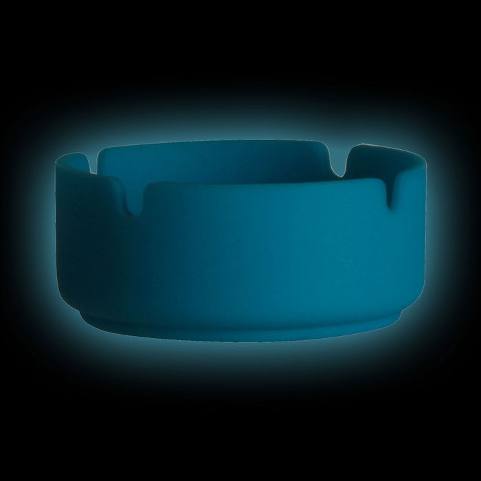 Party Time Cenicero de Silicona Fosforescente para Fiestas Brilla en la Oscuridad d.8 cm