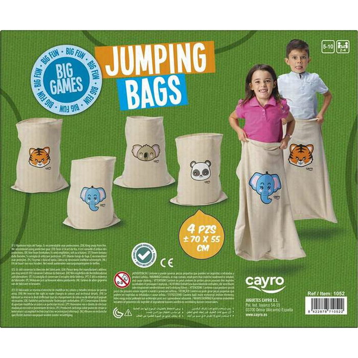 Cayro Juego de Sacos Jumping Bags, 4 unidades de 70x55 cm