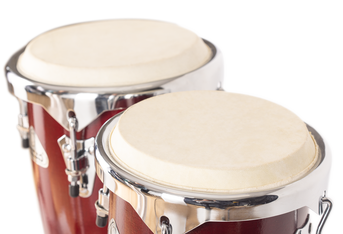 Jinbao Congas 8 + 9 Pulgadas Acabado Rojo