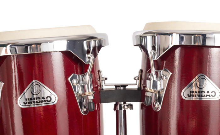Jinbao Congas 8 + 9 Pulgadas Acabado Rojo