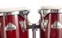 Jinbao Congas 8 + 9 Pulgadas Acabado Rojo