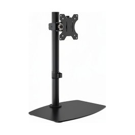 Vision VFM-DSB Soporte de Monitor Brazo de Panel Plano, Negro - Para Displays 13" a 32", VESA 75x75/100x100, Altura Poste 452 mm, Alcance 283 mm, Giratorio e Inclinable
