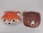 DKD Home Decor Cojin Kids Animales del Bosque Naranja Marron Poliester 12 x 28 x 39 cm (6 Unidades)