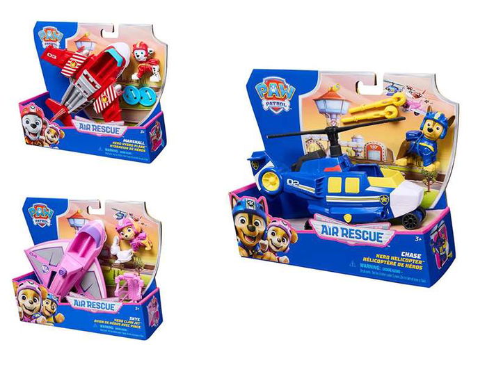 Spin Master PAW Patrol Air Rescue - Vehículo Aéreo de Juguete con Figura de más de 5 cm, Modelo Surtido para Niños a partir de 3 Años
