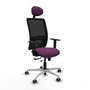 PIQUERAS Y CRESPO Silla de oficina Zulema con mecanismo Sincro/Traslack, Morado y Negro