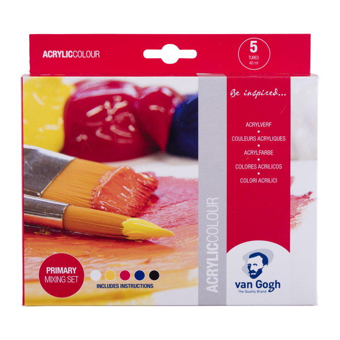 Van Gogh Estuche de Pintura Acrílica Colores Primarios 5 x 40 ml Van Gogh Estuche de Pintura Acrílica Colores Primarios 5 x 40 ml