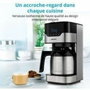 Medion MD 18458 Cafetera de filtro programable con jarra isotérmica de 1,2 L