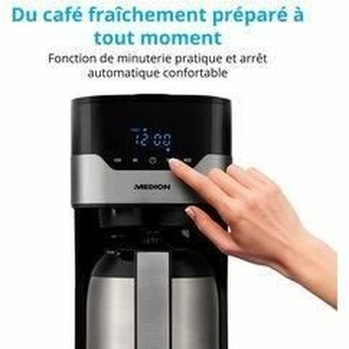 Medion MD 18458 Cafetera de filtro programable con jarra isotérmica de 1,2 L Medion MD 18458 Cafetera de filtro programable con jarra isotérmica de 1,2 L