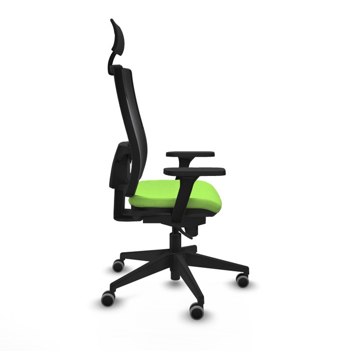 PIQUERAS Y CRESPO Silla de oficina Horna Pistacho/Negro con mecanismo Sincro PIQUERAS Y CRESPO Silla de oficina Horna Pistacho/Negro con mecanismo Sincro