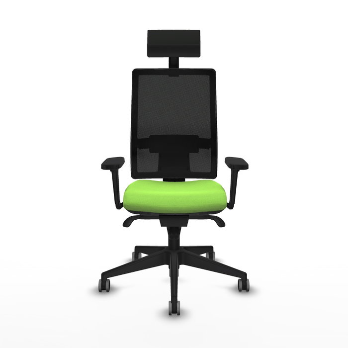 PIQUERAS Y CRESPO Silla de oficina Horna Pistacho/Negro con mecanismo Sincro PIQUERAS Y CRESPO Silla de oficina Horna Pistacho/Negro con mecanismo Sincro