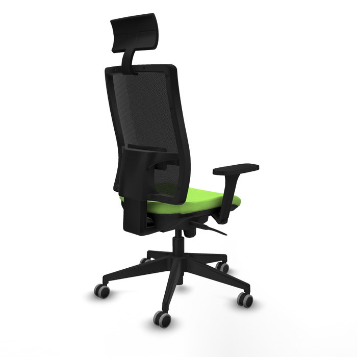 PIQUERAS Y CRESPO Silla de oficina Horna Pistacho/Negro con mecanismo Sincro PIQUERAS Y CRESPO Silla de oficina Horna Pistacho/Negro con mecanismo Sincro