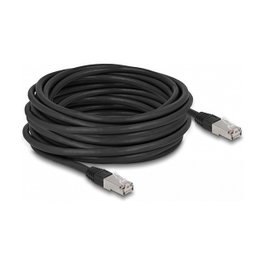 DeLOCK Cable de red RJ45 Cat.6A S/FTP PE Outdoor 10 m negro