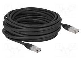 DeLOCK Cable de red RJ45 Cat.6A S/FTP PE de 10 m negro