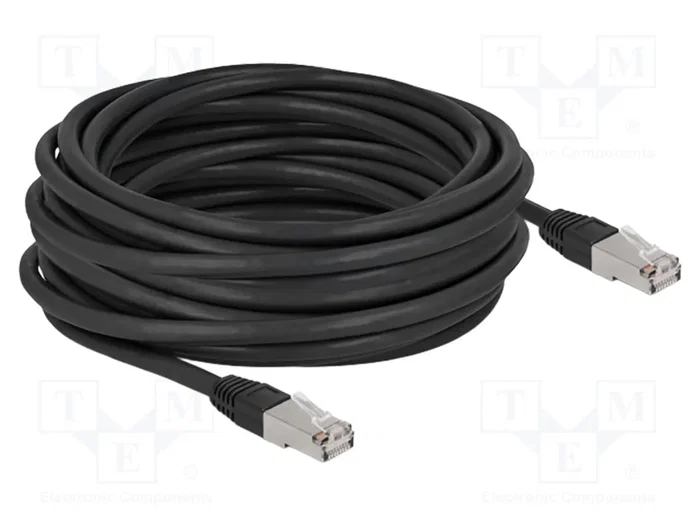 DeLOCK Cable de red RJ45 Cat.6A S/FTP PE de 10 m negro